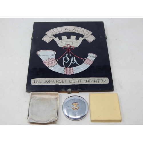 473 - Somerset Light Infantry Compact together with a Jellalabad Plaque