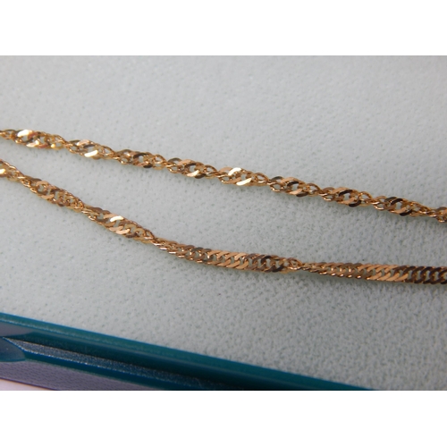 159 - Two 9ct Gold Bracelets: Length 18cm: Weight 2.74g