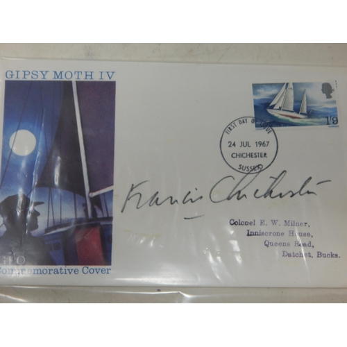 99 - A Quantity of Sir Francis Chichester signed First Day Covers postmarked 24 July 1967 - Sir Francis C... 