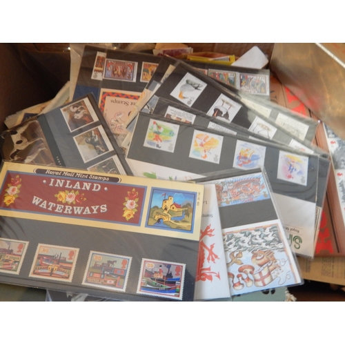 64 - A Huge Quantity of Stamp Albums, Loose Stamps & FDC's, UK & World Including a Sterling Silver Concor... 