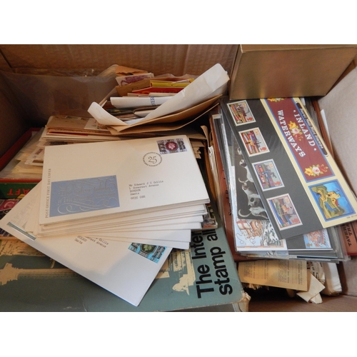 64 - A Huge Quantity of Stamp Albums, Loose Stamps & FDC's, UK & World Including a Sterling Silver Concor... 