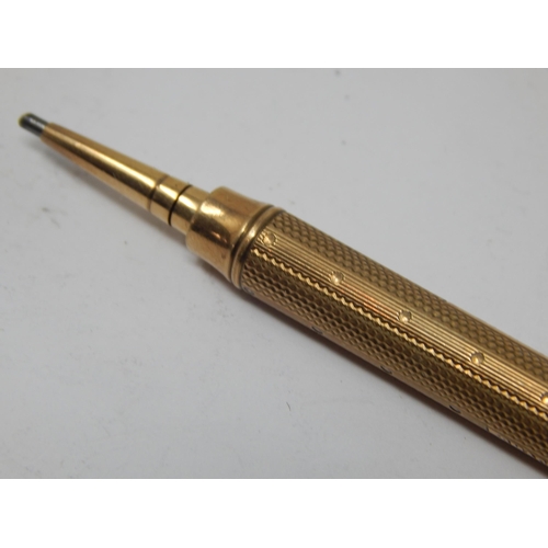 169 - Sampson & Mordan 9ct Gold Propelling Pencil: Hallmarked London 1931. Weight 17.25g