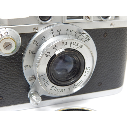 438 - Leica D.R.P Ernst Leitz Wetzcar Camera & Case c.1937-38: Serial No. 244789