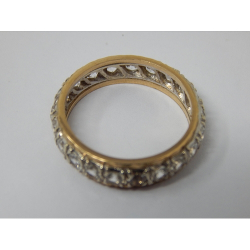 183 - 9ct Gold Eternity Ring: Size M/N: Gross weight 3.60g