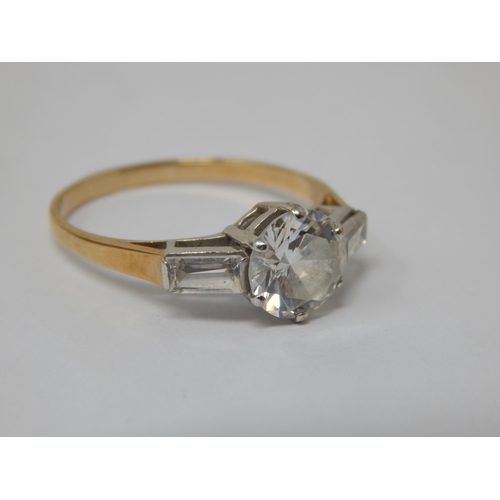 191 - 9ct Gold Trilogy Ring: Size P: Gross weight 2.30g