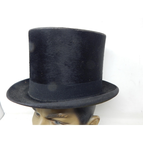 455 - Bowler Hat by Christy's London together with a top hat