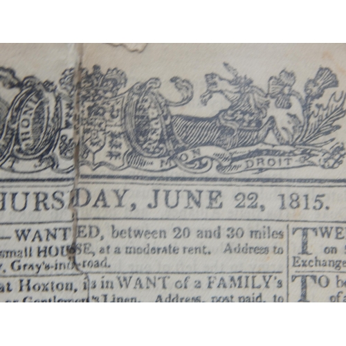 459 - George III/Queen Victoria Newspapers: The Times, The Midhurst Times, The Surrey Advertiser etc