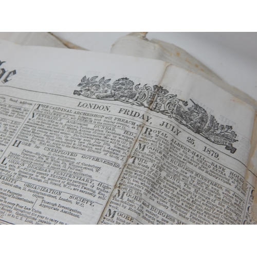 459 - George III/Queen Victoria Newspapers: The Times, The Midhurst Times, The Surrey Advertiser etc