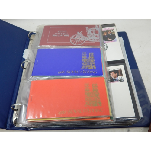 66 - Hallmarked Silver Medallic Coin Covers (2) together with a quantity of stamp booklets, FDC's etc con... 