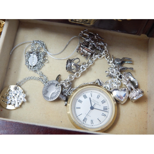 222 - A Quantity of Hallmarked Silver Jewellery together with Watches & Costume Jewellery contained in a w... 