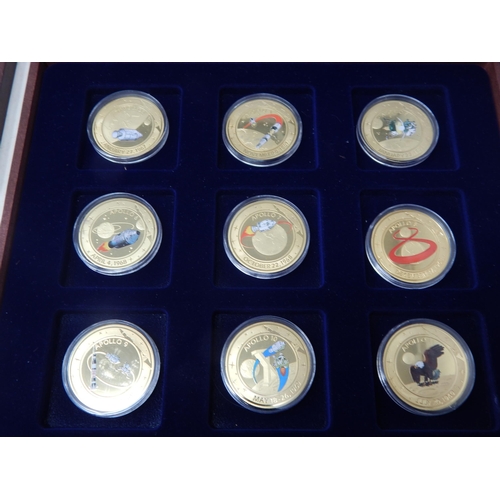 69 - Cased Set of 18 Commemorative Coins 