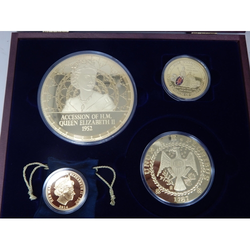 69 - Cased Set of 18 Commemorative Coins 