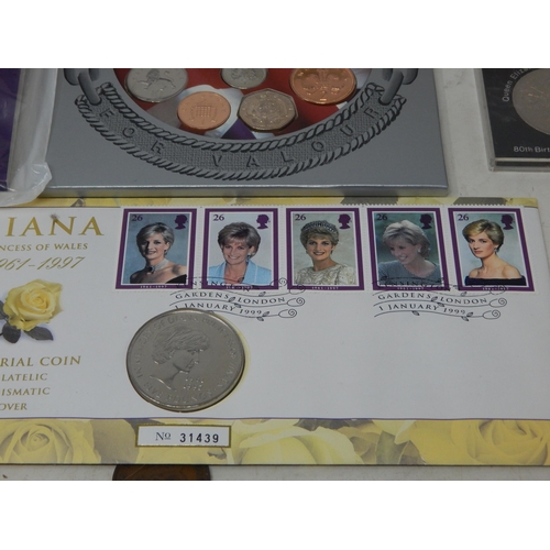 70 - Royal Mint Brilliant Uncirculated Sets 1999/2006 together with two Royal Mint QEII 80th Birthday Cro... 