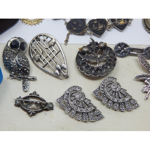 346 - A Quantity of Silver Jewellery together with a collection of costume Jewellery