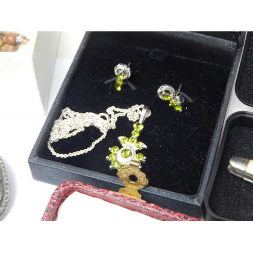 346 - A Quantity of Silver Jewellery together with a collection of costume Jewellery