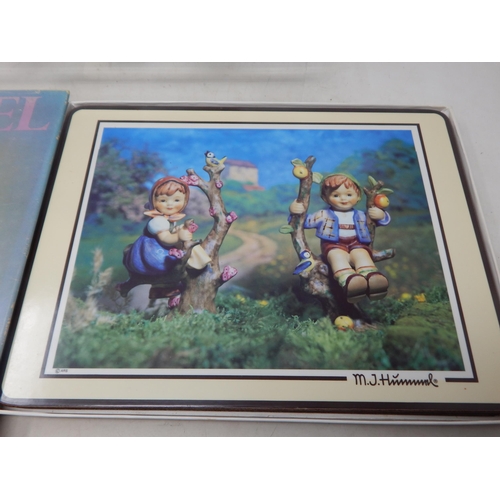 471 - A Quantity of Hummel Figures (9) together with a Hummel collectors guide and a set of Hummel place m... 