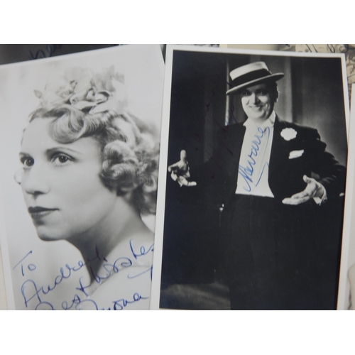 472 - A Quantity of Vintage Signed Film Star Photographs together with a scrap book