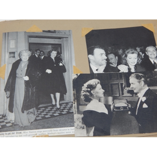 472 - A Quantity of Vintage Signed Film Star Photographs together with a scrap book