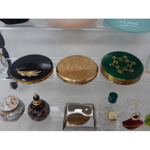 474 - A Quantity of Vintage Perfume Bottles, Compacts etc (lot)