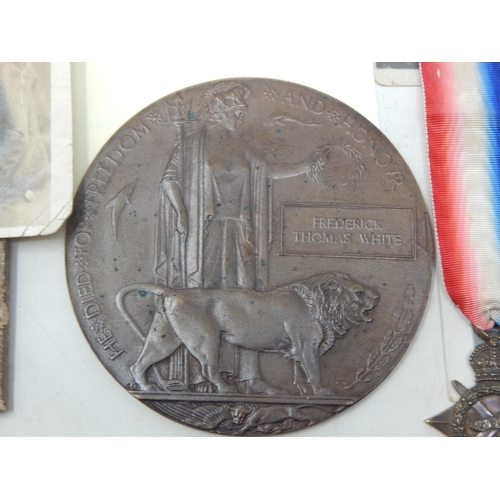 400 - WWI Group from two brothers, The Medal Trio Awarded & Edge Named to: 52078 Charles White, Driver, Ro... 