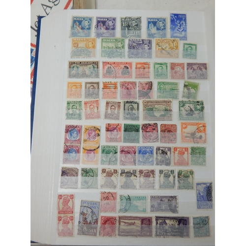 90 - A Stock Book Containing a Huge Collection of Commonwealth Stamps QV-QEII together with a Jet Age Sta... 