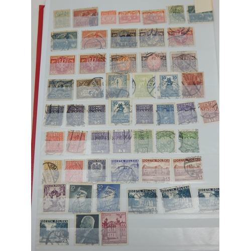 91 - A 60 Sided Stock Book Crammed with Stamps Including France 1862-1990's, French Colonies, Poland 1919... 