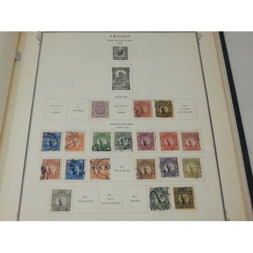 92 - A Pre-Printed Scott Stamp Album Containing a Collection of Swedish Stamps 1858-1989