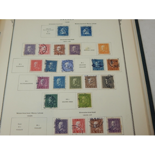 92 - A Pre-Printed Scott Stamp Album Containing a Collection of Swedish Stamps 1858-1989