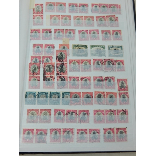 95 - Stock Book Containing a Huge Collection of Mint & Used South African Stamps Including Horizontal Pai... 