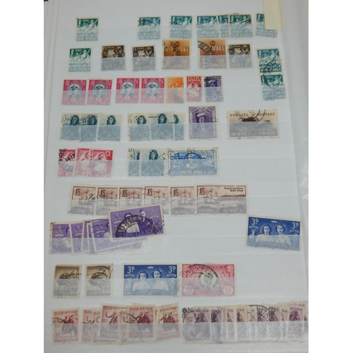 95 - Stock Book Containing a Huge Collection of Mint & Used South African Stamps Including Horizontal Pai... 