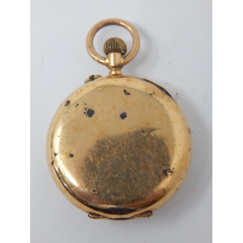 240 - 14ct Gold Fob Watch: Gross weight 22.66g