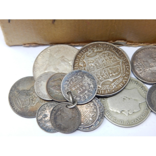 75 - A Quantity of Silver Coinage together with two boxes of coins & banknotes