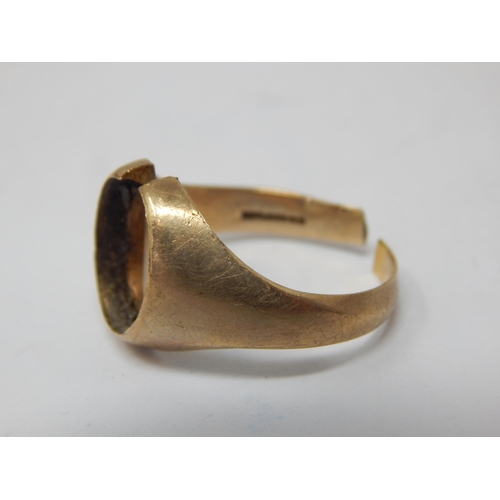 243 - Scrap 9ct Gold Ring: Weight 5.16g