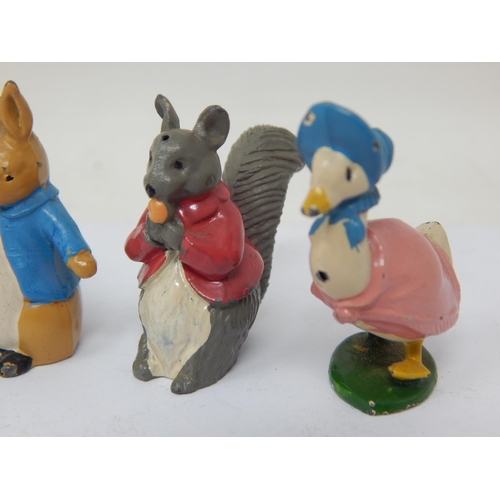 365 - Beatrix Potter Timpo Lead Models of Peter Rabbit & Friends c.1954