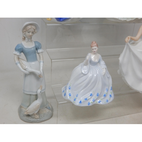 497 - Royal Doulton & Coalport etc Figurines (5)