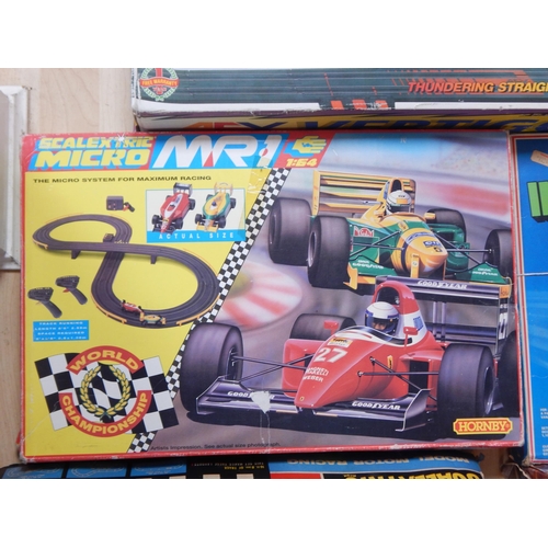 394 - Scalextric Set 50, Scalextric Mighty Metro Set, Scalextric Micro Set, Grand Prix Pace racing Car Set... 