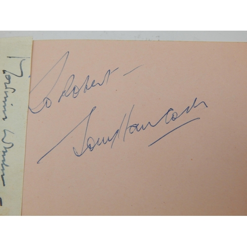 483 - 1950's Autograph Books containing various signatures of stars of stage & screen Including Vera Lyn, ... 