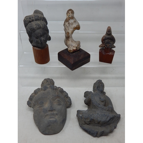 A Collection of Ancient Stone Figural Carvings: From a Private Collection