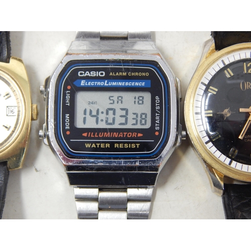 339 - A Collection of Gentleman's Wristwatches Including Fortis, Timex, Orion, Casio, Services Winchester,... 