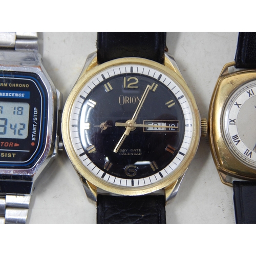 339 - A Collection of Gentleman's Wristwatches Including Fortis, Timex, Orion, Casio, Services Winchester,... 