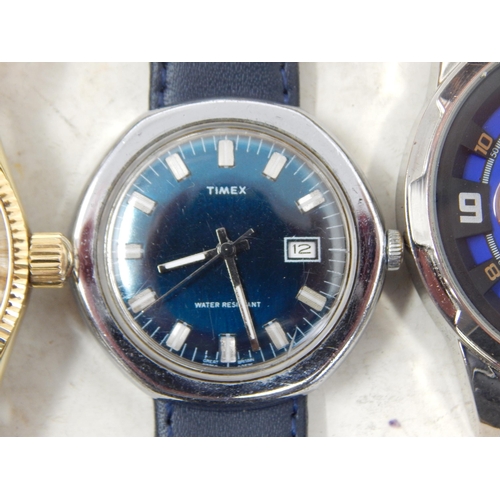 339 - A Collection of Gentleman's Wristwatches Including Fortis, Timex, Orion, Casio, Services Winchester,... 