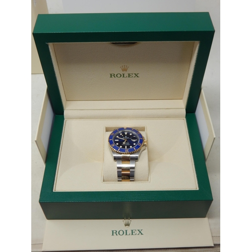 300 - Rolex, A Brand New 2024 Oyster Perpetual Submariner, M126613LB-0002, Oyster Steel & Gold, 41mm diame... 