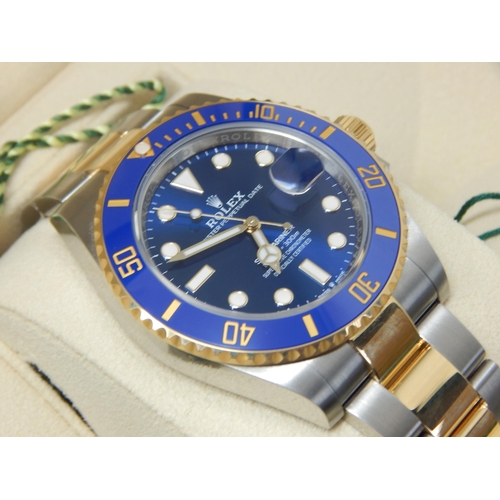 300 - Rolex, A Brand New 2024 Oyster Perpetual Submariner, M126613LB-0002, Oyster Steel & Gold, 41mm diame... 