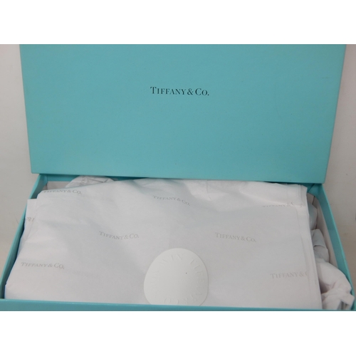 147 - Tiffany & Co: Sterling Silver Cuff Bracelet with original packaging & outer box.