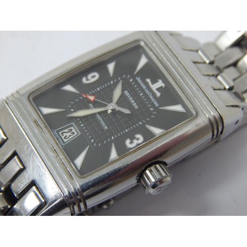 301 - JAEGER-LECOULTRE Reverso Gran Sport Gentleman's wristwatch, ref. 290.8.60. Ca. 2000s. Stainless stee... 