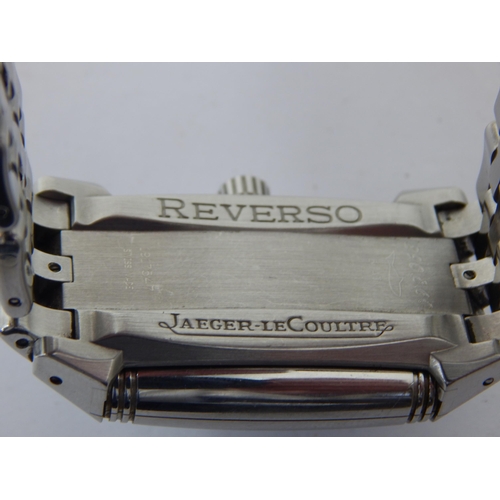 301 - JAEGER-LECOULTRE Reverso Gran Sport Gentleman's wristwatch, ref. 290.8.60. Ca. 2000s. Stainless stee... 