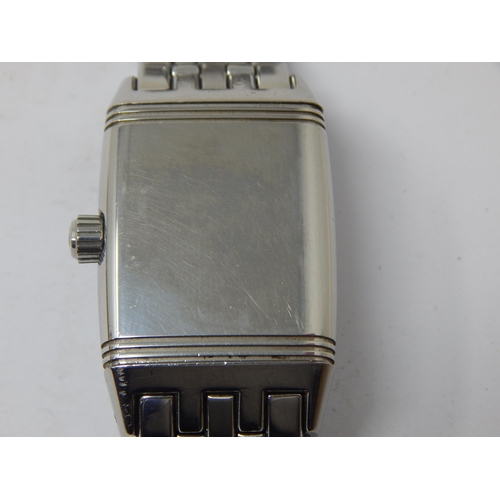 301 - JAEGER-LECOULTRE Reverso Gran Sport Gentleman's wristwatch, ref. 290.8.60. Ca. 2000s. Stainless stee... 