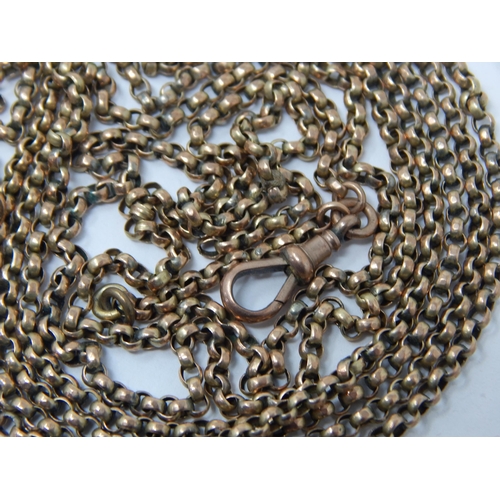 211 - 9ct Gold Guard Chain A/F: Weight 19.1g