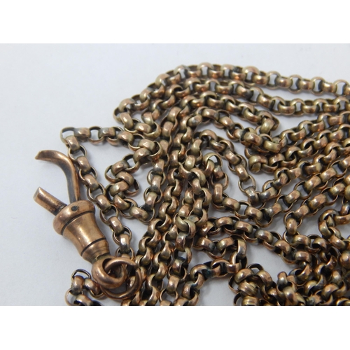 211 - 9ct Gold Guard Chain A/F: Weight 19.1g