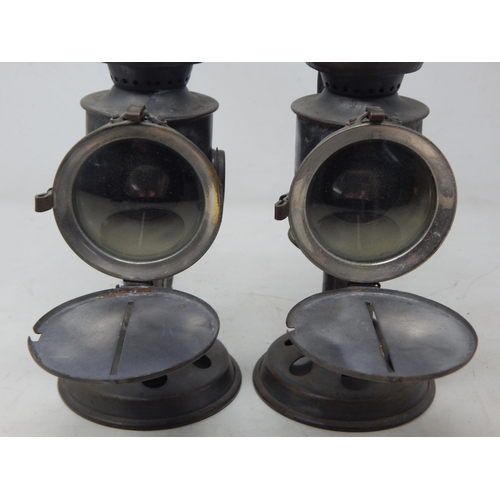 399 - WWII: A Pair of WWII Blackout/Siege Lamps